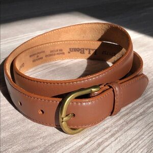 NEW L.L. Bean Leather Belt